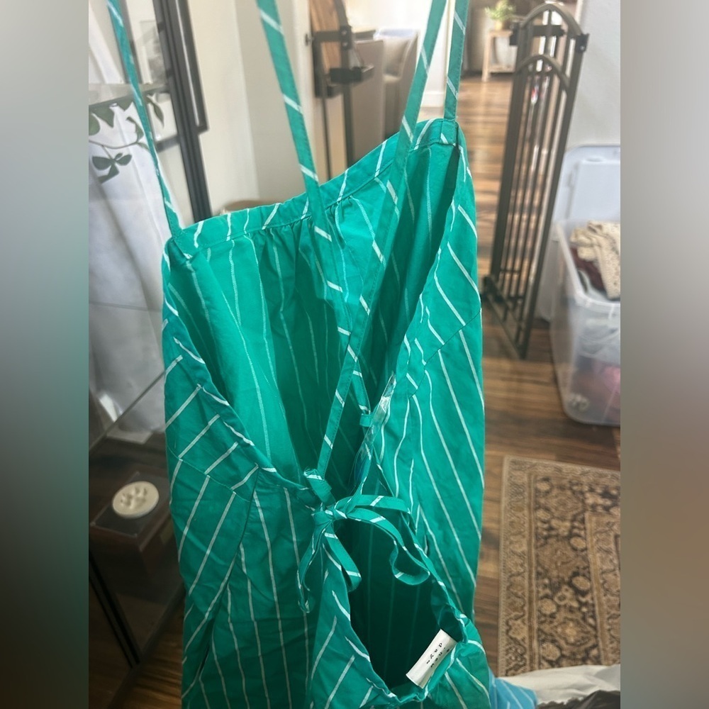 NWOT A New Day Green Striped Sundress - Picture 10 of 11